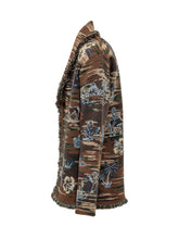 ALANUI - Cardigan Tex Hawaii con Frange - Marrone - LIDIASHOPPING® - Official Website