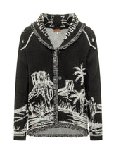 ALANUI - Cardigan con Cintura e Bordi Frangiati - Nero - LIDIASHOPPING® - Official Website