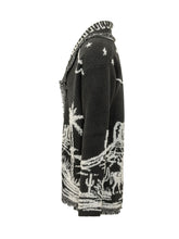 ALANUI - Cardigan con Cintura e Bordi Frangiati - Nero - LIDIASHOPPING® - Official Website