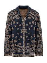 ALANUI - Camicia Bandana Jacquard - Blu - LIDIASHOPPING® - Official Website