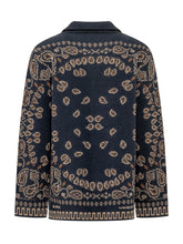 ALANUI - Camicia Bandana Jacquard - Blu - LIDIASHOPPING® - Official Website