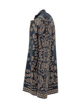 ALANUI - Camicia Bandana Jacquard - Blu - LIDIASHOPPING® - Official Website