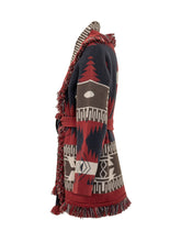 ALANUI - Icon Jacq Cardigan with Belt and Fringed Trims - Red - LIDIASHOPPING® - Official Website