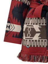 ALANUI - Icon Jacq Cardigan with Belt and Fringed Trims - Red - LIDIASHOPPING® - Official Website