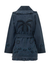 ALANUI - Nature in Bloom Cardigan with Figurative Motifs - Blue - LIDIASHOPPING® - Official Website