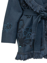 ALANUI - Nature in Bloom Cardigan with Figurative Motifs - Blue - LIDIASHOPPING® - Official Website