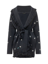 ALANUI - Cardigan a Vestaglia con Ricami e Frange - Blu - LIDIASHOPPING® - Official Website