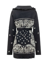 ALANUI - Cardigan a Vestaglia con Ricami e Frange - Blu - LIDIASHOPPING® - Official Website