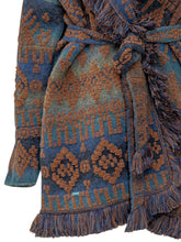 ALANUI - Cardigan Western Beat con Frange - Blu - LIDIASHOPPING® - Official Website