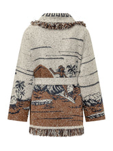 ALANUI - Cardigan Riding The Waves con Cintura - Marrone - LIDIASHOPPING® - Official Website