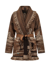 ALANUI - Wild Wild Cardigan con Frange - Marrone - LIDIASHOPPING® - Official Website
