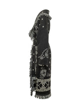 ALANUI - Cappotto Bandana con Frange - Nero - LIDIASHOPPING® - Official Website