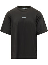 DOLCE & GABBANA - T-shirt con Logo Frontale - Nero - LIDIASHOPPING® - Official Website