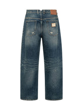 DOLCE & GABBANA - Pantaloni Cinque Tasche con Abrasioni - Blu - LIDIASHOPPING® - Official Website