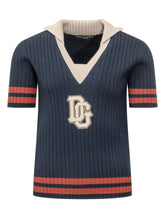 DOLCE & GABBANA - Maglia a Maniche Corte con Colletto - Blu - LIDIASHOPPING® - Official Website