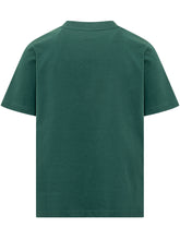 CASABLANCA - T-shirt con Stampa Logo - Verde - LIDIASHOPPING® - Official Website