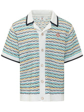 CASABLANCA - Camicia Tuck Stitch a Maniche Corte - Multicolore - LIDIASHOPPING® - Official Website