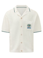 CASABLANCA - Camicia Crochet con Colletto Aperto - Bianco - LIDIASHOPPING® - Official Website