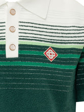 CASABLANCA - Polo a Righe con Patch - Multicolore - LIDIASHOPPING® - Official Website
