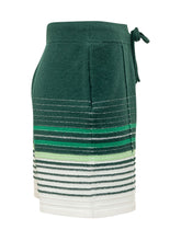 CASABLANCA - Shorts Boucle a Righe - Verde - LIDIASHOPPING® - Official Website