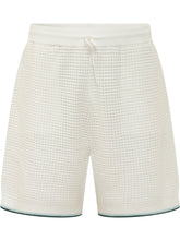 CASABLANCA - Shorts Crochet con Coulisse - Bianco - LIDIASHOPPING® - Official Website
