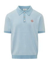 CASABLANCA - Polo a Righe Sottili - Blu - LIDIASHOPPING® - Official Website
