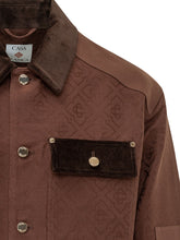 CASABLANCA - Workwear Jacket with Pockets - Brown - LIDIASHOPPING® - Official Website