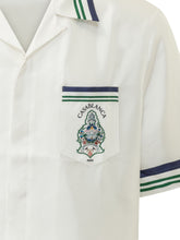 CASABLANCA - Camicia con Colletto Aperto - Bianco - LIDIASHOPPING® - Official Website