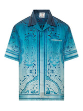 CASABLANCA - Camicia con Stampa Ornamentale - Blu | Lidia Shopping ® | Official Website