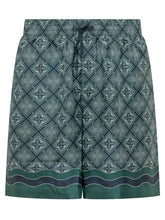 CASABLANCA - Shorts con Motivo Geometrico - Multicolore - LIDIASHOPPING® - Official Website