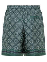CASABLANCA - Shorts con Motivo Geometrico - Multicolore - LIDIASHOPPING® - Official Website