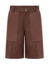 CASABLANCA - Shorts Cargo con Tasche Applicate - Marrone - LIDIASHOPPING® - Official Website