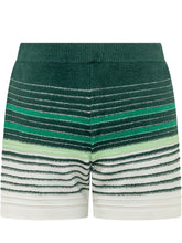 CASABLANCA - Shorts a Righe con Vita Elasticizzata - Multicolore - LIDIASHOPPING® - Official Website