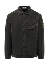 STONE ISLAND - Camicia in Velluto a Coste - Nero - LIDIASHOPPING® - Official Website