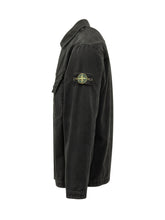 STONE ISLAND - Camicia in Velluto a Coste - Nero - LIDIASHOPPING® - Official Website