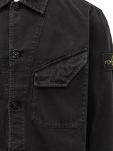 STONE ISLAND - Camicia in Velluto a Coste - Nero - LIDIASHOPPING® - Official Website
