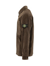 STONE ISLAND - Camicia in Velluto a Coste con Tasca - Verde - LIDIASHOPPING® - Official Website
