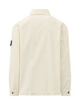 STONE ISLAND - Camicia in Velluto a Coste con Tasca - Bianco - LIDIASHOPPING® - Official Website
