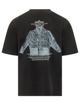 STONE ISLAND - T-shirt with Chest Print - Black | Lidia Shopping ® | Official Website