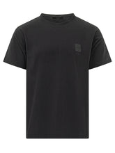 STONE ISLAND - T-shirt con Stampa Centrale - Blu - LIDIASHOPPING® - Official Website