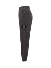 STONE ISLAND - Pantaloni Dritti con Patch - Grigio - LIDIASHOPPING® - Official Website