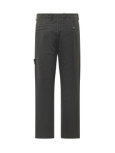 STONE ISLAND - Straight Leg Pants with Side Application - Blue - LIDIASHOPPING® - Official Website