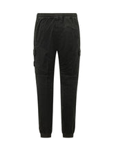 STONE ISLAND - Pantaloni Cargo con Tasche Applicate - Nero - LIDIASHOPPING® - Official Website