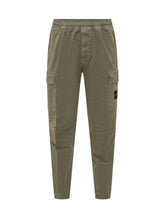 STONE ISLAND - Pantaloni Cargo con Tasche Applicate - Verde - LIDIASHOPPING® - Official Website