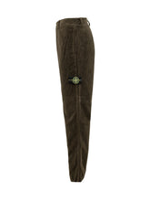 STONE ISLAND - Pantaloni a Coste con Patch - Verde - LIDIASHOPPING® - Official Website
