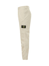 STONE ISLAND - Pantaloni a Coste con Patch - Bianco - LIDIASHOPPING® - Official Website