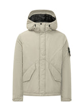 STONE ISLAND - Short Parka with Hood and Pockets - Grey - LIDIASHOPPING® - Official Website