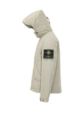 STONE ISLAND - Parka Corto con Cappuccio e Tasche - Grigio - LIDIASHOPPING® - Official Website