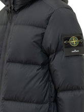 STONE ISLAND - Giacca Imbottita con Cappuccio - Blu - LIDIASHOPPING® - Official Website