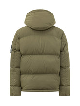 STONE ISLAND - Giacca Imbottita con Cappuccio - Verde - LIDIASHOPPING® - Official Website
